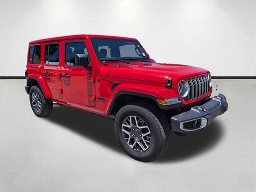 Firecracker Red Clearcoat 2025 Jeep Wrangler 4-Door Sahara 4x4