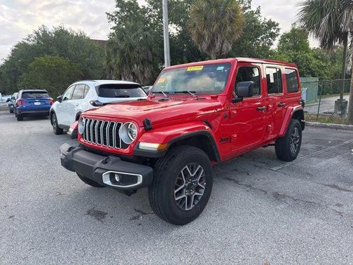 Firecracker Red Clearcoat 2025 Jeep Wrangler 4-Door Sahara 4x4