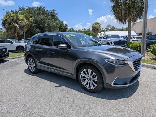 Machine Gray Metallic 2021 Mazda CX-9 Signature