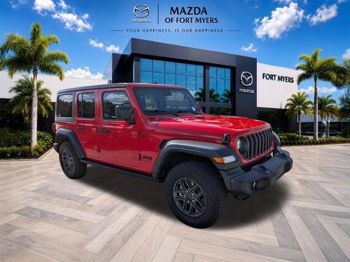 Firecracker Red Clearcoat 2024 Jeep Wrangler Sport S