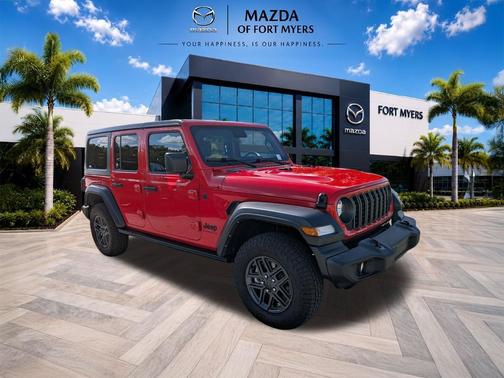 Firecracker Red Clearcoat 2024 Jeep Wrangler Sport S