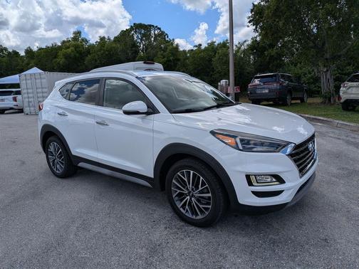 Dazzling White 2019 Hyundai TUCSON Limited