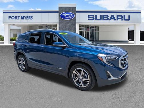 Blue Emerald Metallic 2021 GMC Terrain SLT