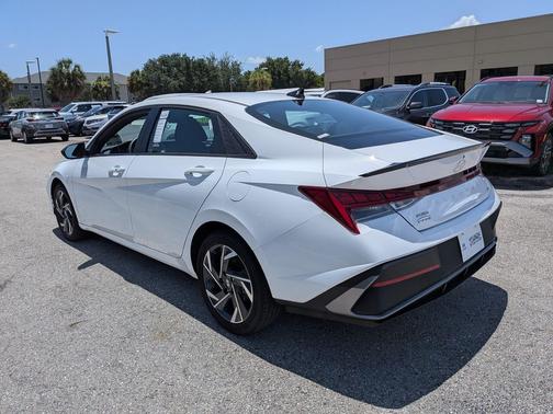 Serenity White 2025 Hyundai ELANTRA HEV SEL Sport