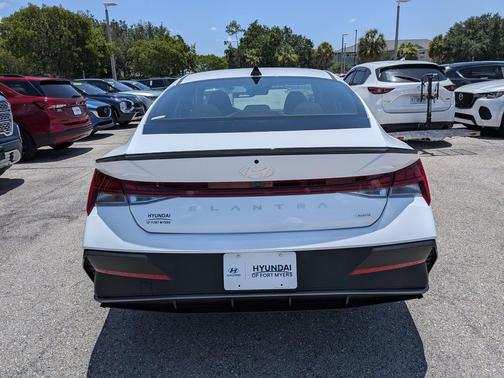 Serenity White 2025 Hyundai ELANTRA HEV SEL Sport