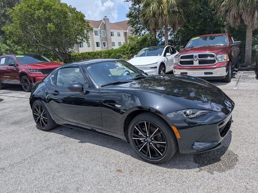 Jet Black Mica 2024 Mazda MX-5 Miata RF Grand Touring