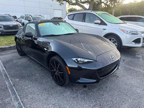 Jet Black Mica 2024 Mazda MX-5 Miata RF Grand Touring
