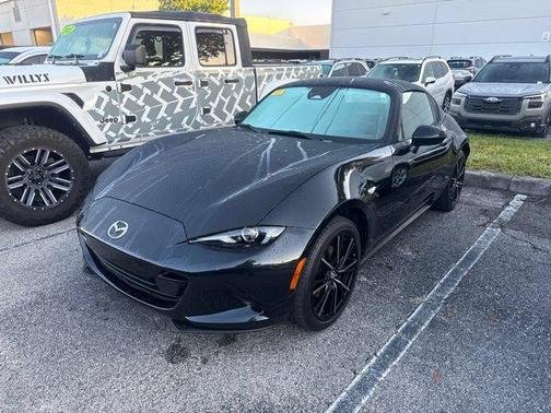 Jet Black Mica 2024 Mazda MX-5 Miata RF Grand Touring
