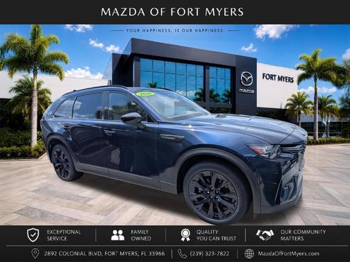 Deep Crystal Blue Mica 2026 Mazda CX-90 PHEV Premium Sport
