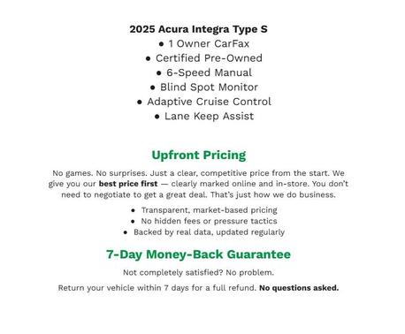 2025 Acura Integra Type S