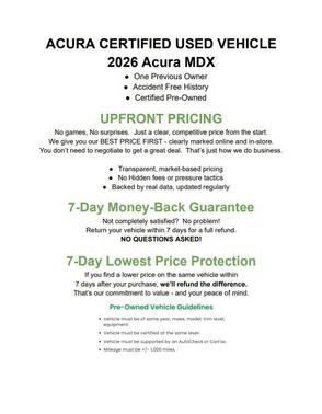 2026 Acura MDX Standard
