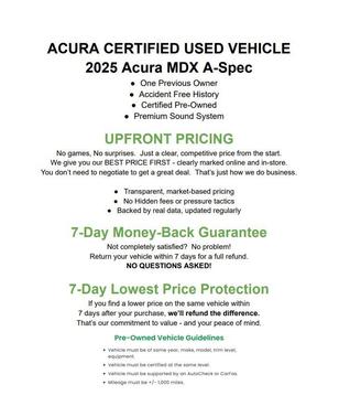 Performance Red Pearl 2025 Acura MDX A-SPEC