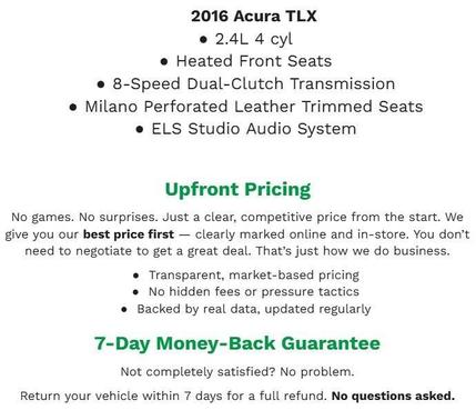 2016 Acura TLX Tech