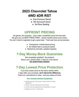 2023 Chevrolet Tahoe 4WD RST