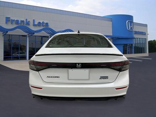 Platinum White 2026 Honda Accord Hybrid Sport-L