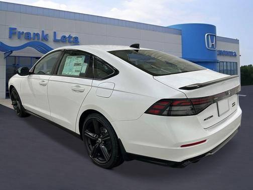 Platinum White 2026 Honda Accord Hybrid Sport-L