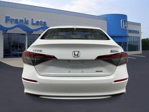 Platinum White 2026 Honda Civic Hybrid Sport Touring