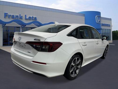 Platinum White 2026 Honda Civic Hybrid Sport Touring