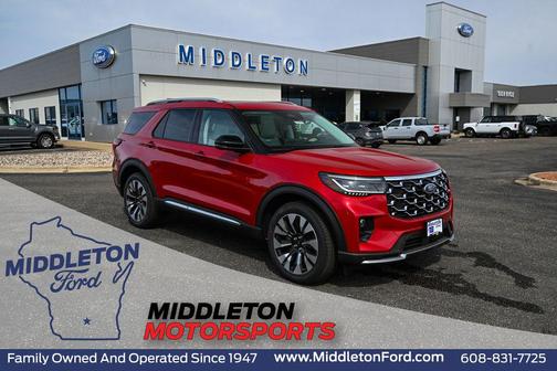 Rapid Red Metallic Tinted Clearcoat 2026 Ford Explorer Platinum