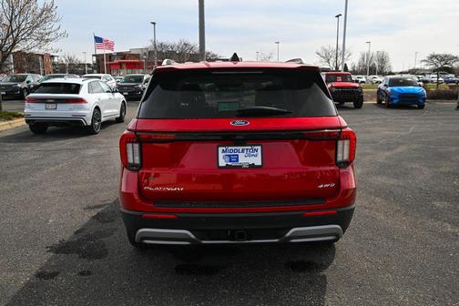 Rapid Red Metallic Tinted Clearcoat 2026 Ford Explorer Platinum