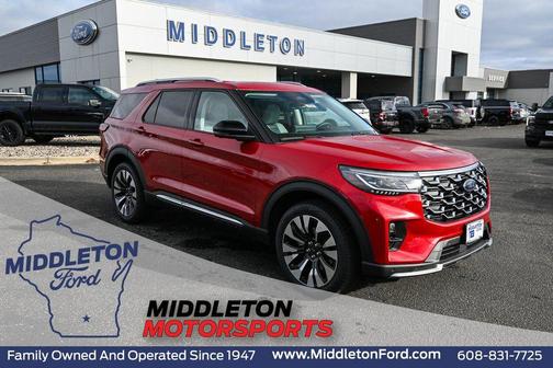 Rapid Red Metallic Tinted Clearcoat 2026 Ford Explorer Platinum