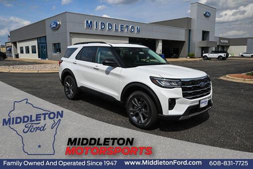 Star White Metallic Tri-Coat 2026 Ford Explorer Active