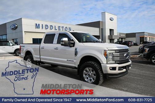 White Platinum Metallic Tri-Coat 2017 Ford F-250 Platinum Truck