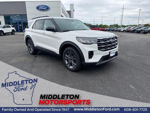 Star White Metallic Tri-Coat 2026 Ford Explorer Active