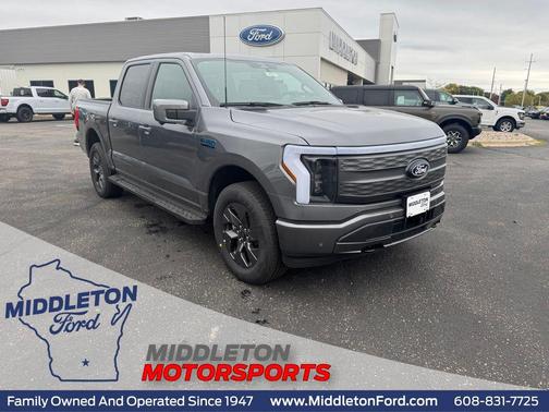 Carbonized Gray Metallic 2025 Ford F-150 Lightning LARIAT Truck