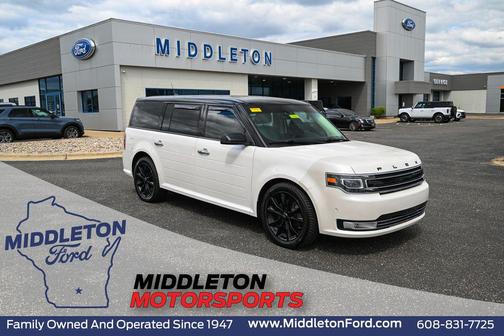 White Platinum Metallic Tri-Coat 2018 Ford Flex Limited w/EcoBoost