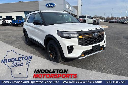 Star White Metallic Tri-Coat 2026 Ford Explorer Tremor