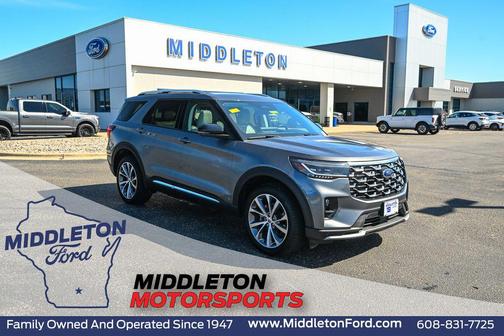 Carbonized Gray Metallic 2025 Ford Explorer Platinum