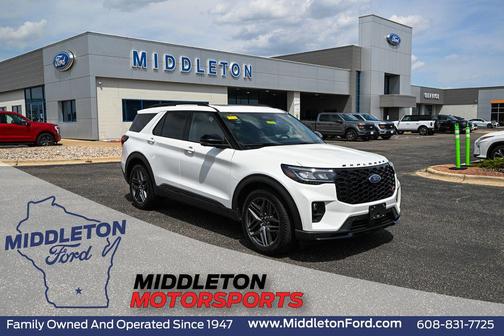 Star White Metallic Tri-Coat 2025 Ford Explorer ST