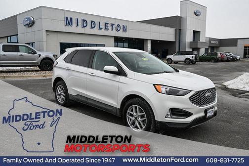 Star White Metallic Tri-Coat 2024 Ford Edge SEL
