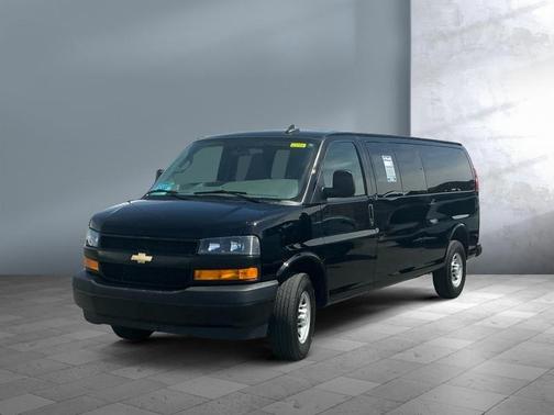 Black 2025 Chevrolet Express 3500 RWD 3500 Extended Wheelbase LS