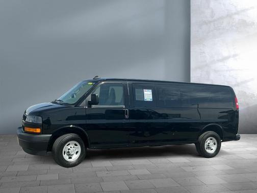 Black 2025 Chevrolet Express 3500 RWD 3500 Extended Wheelbase LS