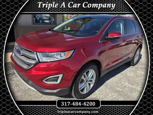 Red 2015 Ford Edge SEL