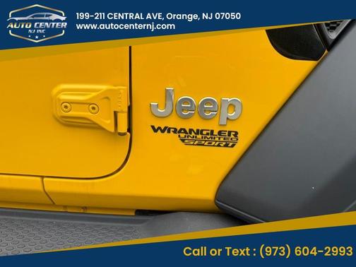Yellow 2021 Jeep Wrangler Unlimited Sport S