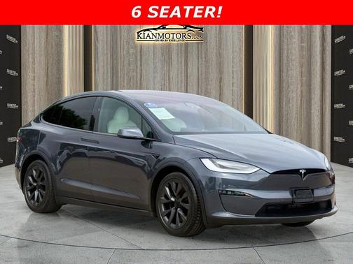 Midnight Silver Meta 2022 Tesla Model X Plaid Tri Motor All-Wheel Drive
