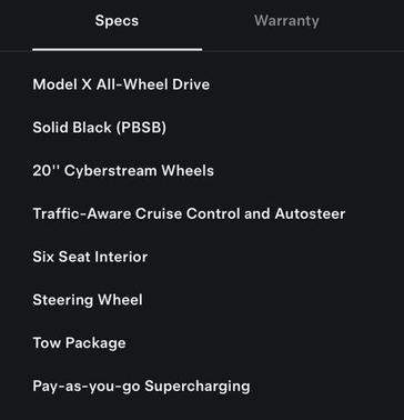 2023 Tesla Model X Standard Range
