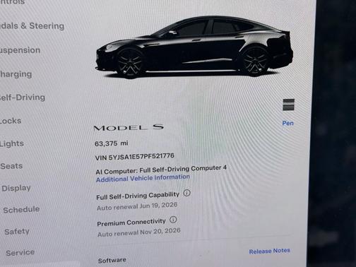 Solid Black 2023 Tesla Model S Standard Range