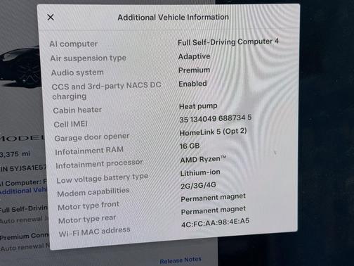 Solid Black 2023 Tesla Model S Standard Range