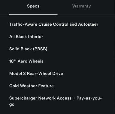 2022 Tesla Model 3 Standard Range