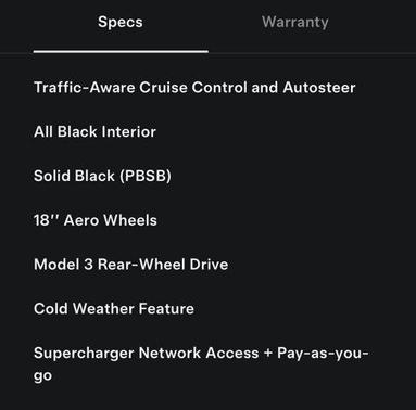 2022 Tesla Model 3 Standard Range
