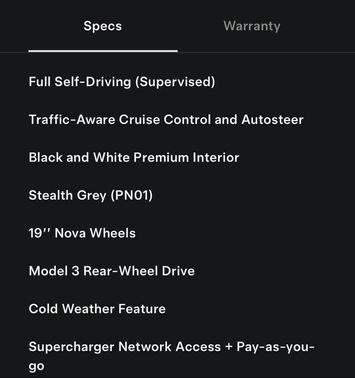 Stealth Grey 2024 Tesla Model 3 Long Range