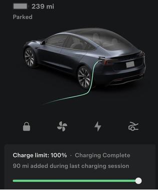Stealth Grey 2024 Tesla Model 3 Long Range