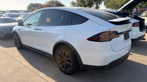 Pearl White Multi-Co 2023 Tesla Model X Plaid Tri Motor All-Wheel Drive