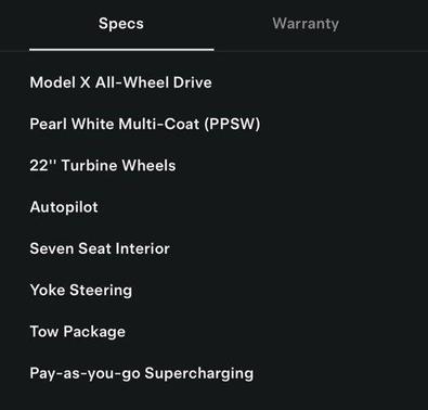 2023 Tesla Model X Standard Range