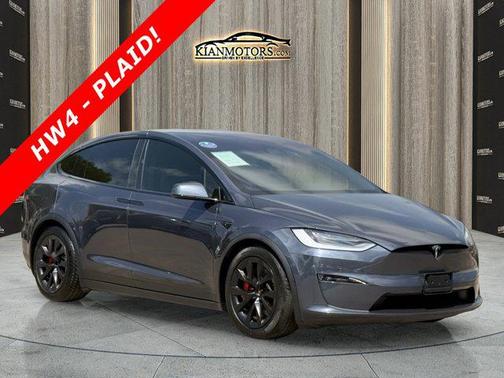 Stealth Grey 2023 Tesla Model X Plaid Tri Motor All-Wheel Drive