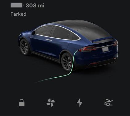 Deep Blue Metallic 2019 Tesla Model X P100D Performance